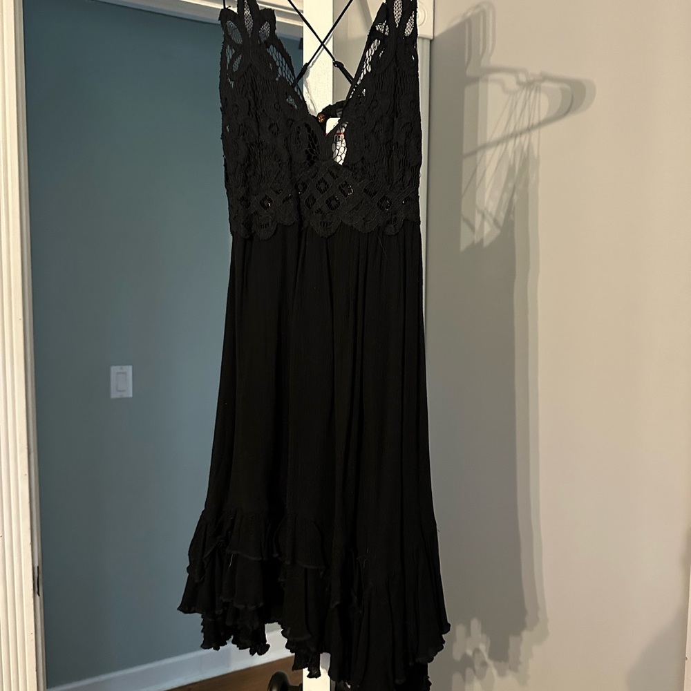 Free People Adella black dress